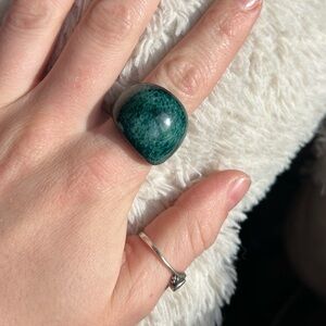 Dark Green Dome Ring